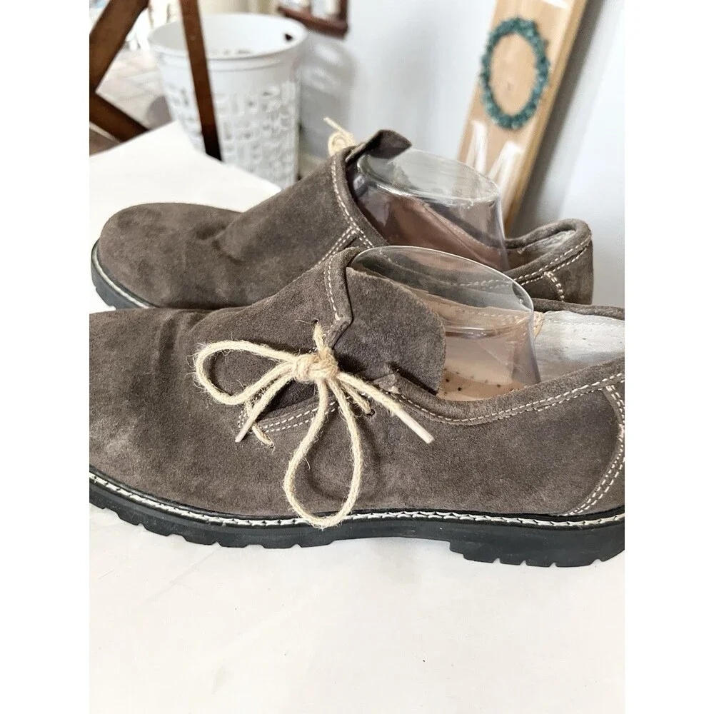 Fuchs Trachtenmoden German Bavarian Loafer 11 45 Oktoberfest  Shoes Brown Suede